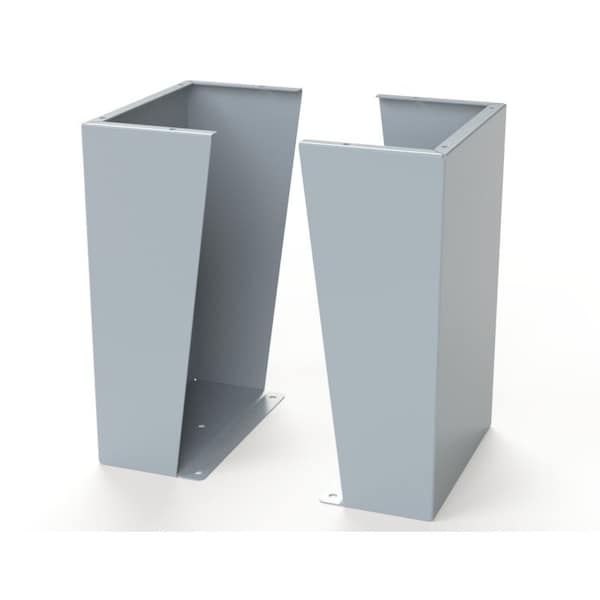 Floor Stand Kit, 24 in. H x 16 in. W x 9.12 in. L, Carbon Steel, 1 PR